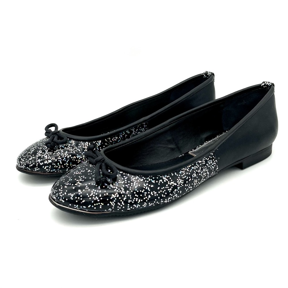 Sam Edelman Banks Ballet Flats Women’s Size 7 Iridescent Glitter Bow Slip Ons